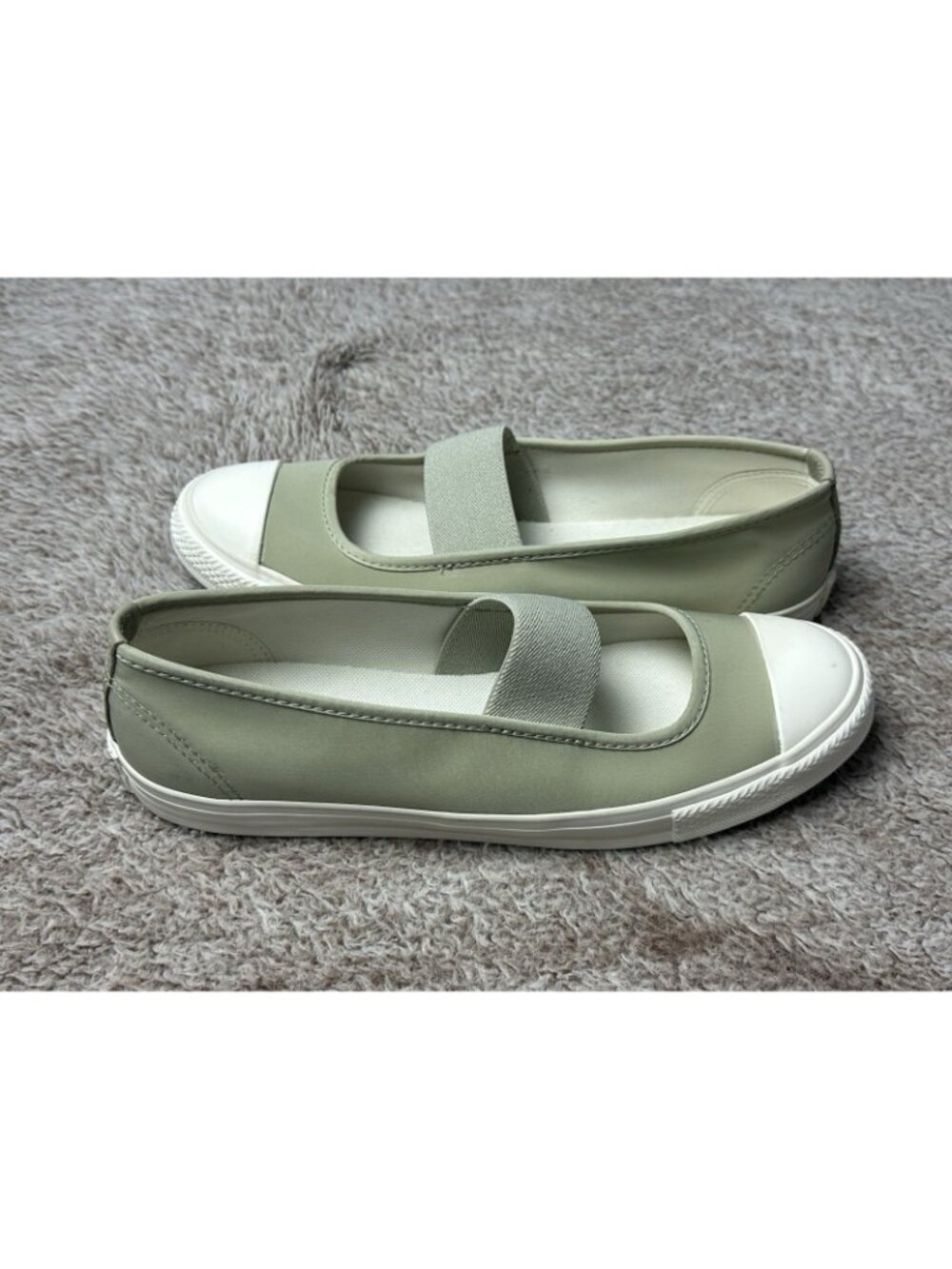Converse Chuck Taylor All Star Dainty Ballerina Slip-on sneakers SZ-9 Green NWOB - Picture 2 of 13